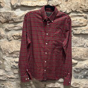 Ralph Lauren Black Label Men's Red Plaid Shirt Soft Stretch Regular Fit Medium